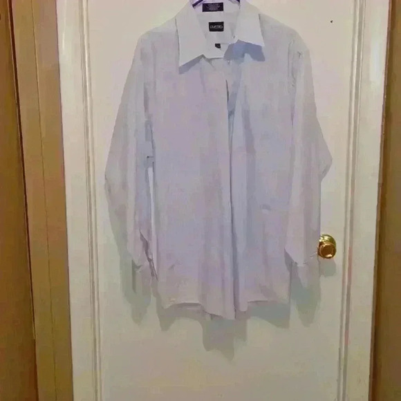 Puritan Lt Blue Long Sleeve Button Down Dress Shirt - Size 17 - Picture 1 of 12